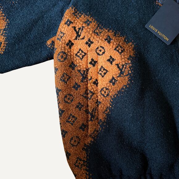 Size 50 - Louis Vuitton Mens World Map Winter Fleece Jacket - Picture 4 of 10